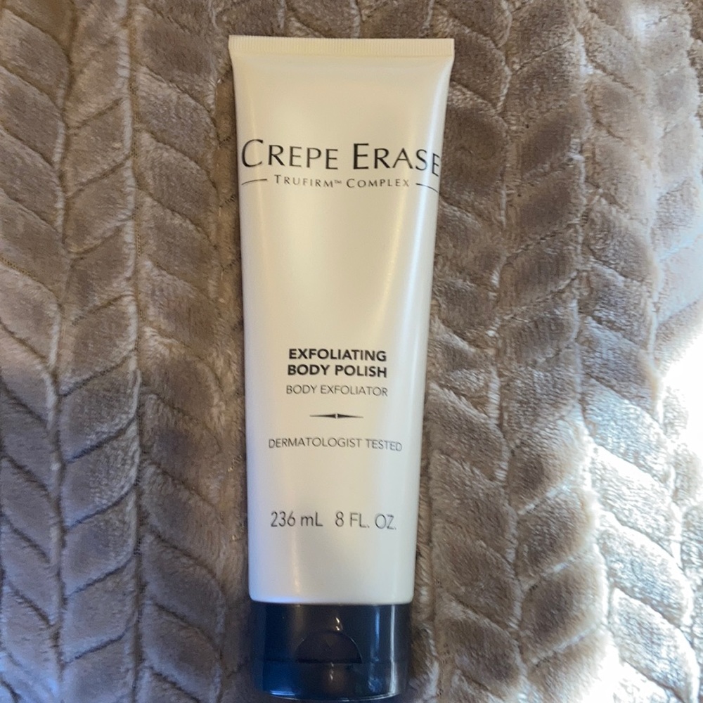 NEW - Crepe Erase exfoliating body polish.